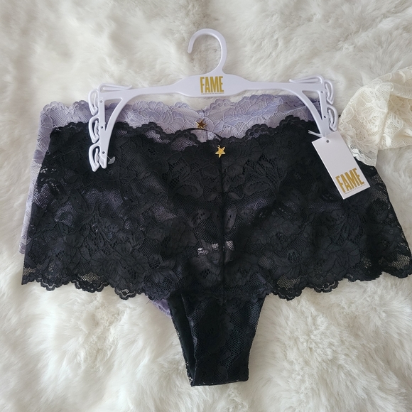 🪻FREDERICKS OF HOLLYWOOD BRAND NEW 3-PACK LACE CHEEKY SIZE S - Picture 5 of 10